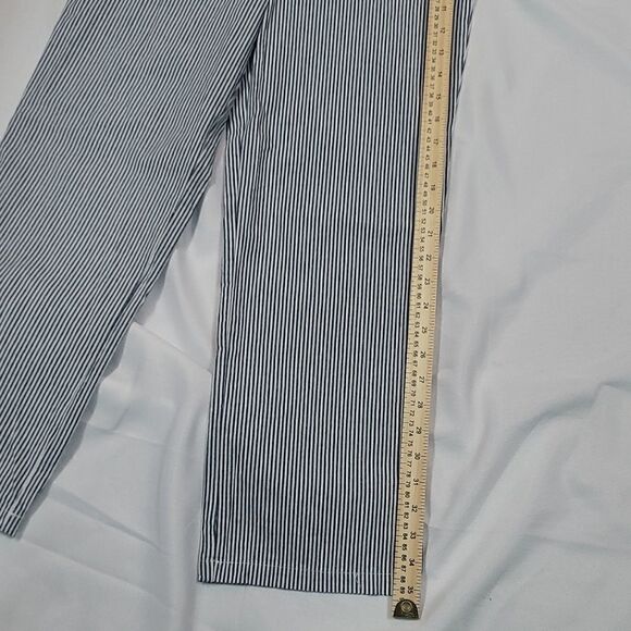 Woman's Sky & Sparrow Blue And White Striped Pants - Picture 3 of 9